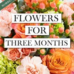 FLOWERS EVERY MONTH for three months