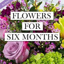FLOWERS EVERY MONTH  for six months
