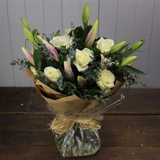 oriental lily and white